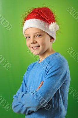 boy with Santa Claus Hat