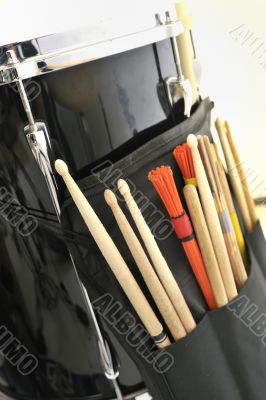 Snare Drum and Drum Sticks