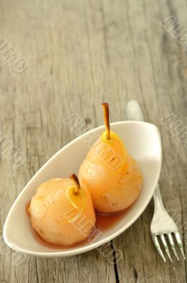 poached pears