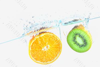 fruits in water