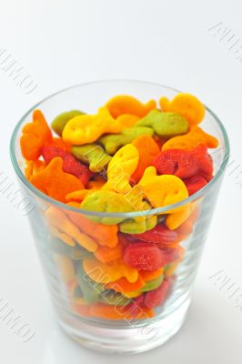 Salted fish crackers 
