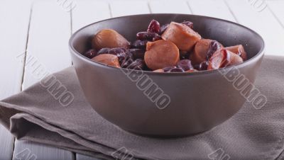 Sausage and beans