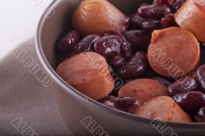 Sausage and beans