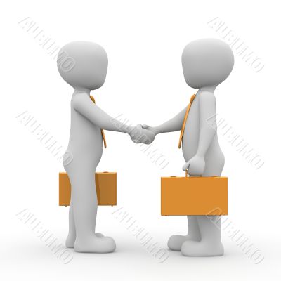 orange handshake