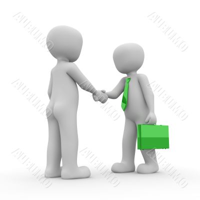 shakehands green
