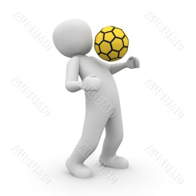 Soccer player yellow