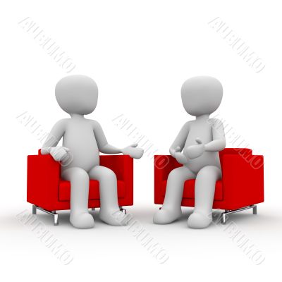 red armchairs