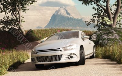 landscape car