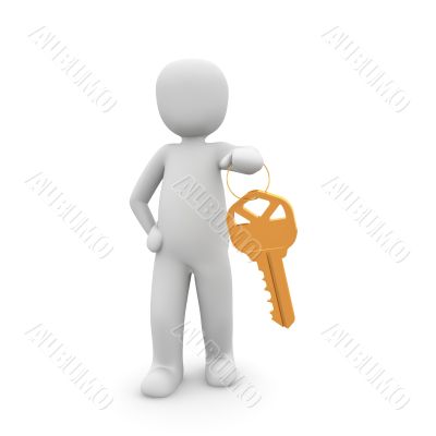 orange key