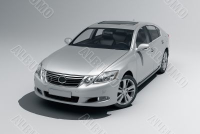 Car on a light background