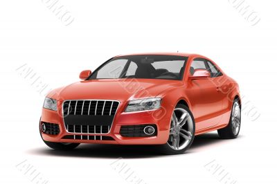 Luxury car in the studio