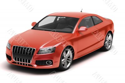 Luxury car in the studio