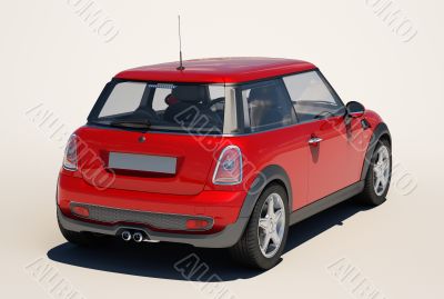 Car on a light background