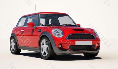 Car on a light background