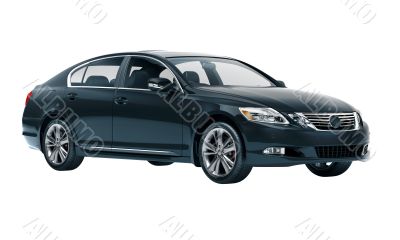 Luxury car in the studio