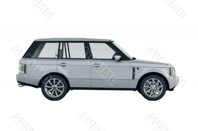 Luxury car in the studio