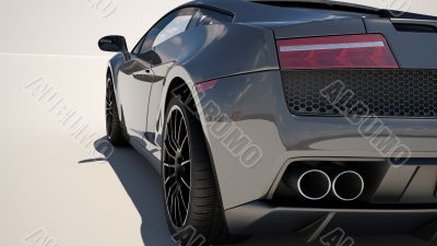 Supercar on a light background