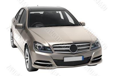 Luxury car in the studio