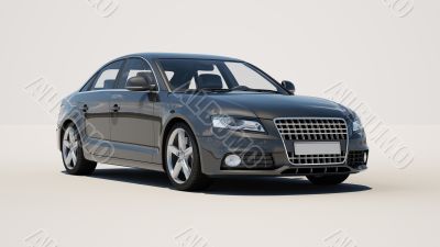 Car on a light background