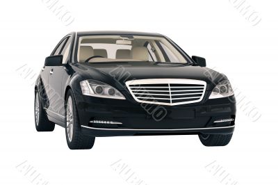 Luxury car in the studio