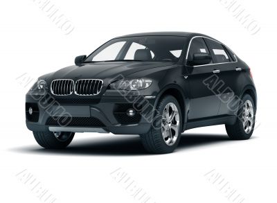 Luxury car in the studio