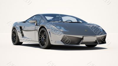 Supercar on a light background