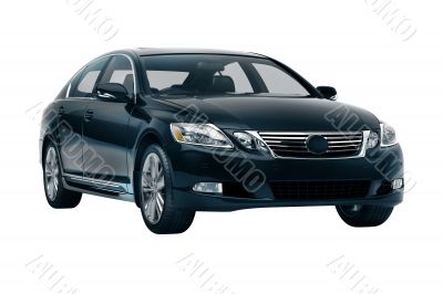 Luxury car in the studio