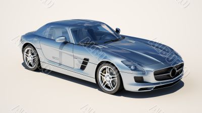 Supercar on a light background