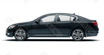 Luxury car in the studio