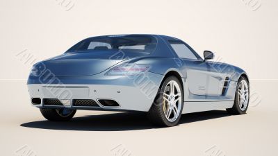 Supercar on a light background