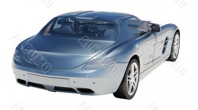 Supercar isolated on a light background