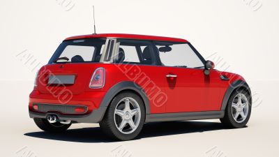 Car on a light background