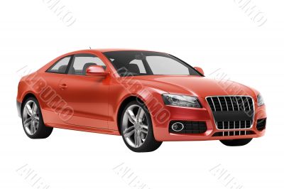 Luxury car in the studio