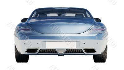 Supercar isolated on a light background