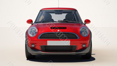 Car on a light background