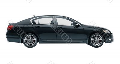 Luxury car in the studio