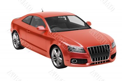 Luxury car in the studio