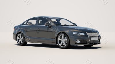 Car on a light background