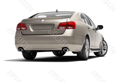 Car on a light background