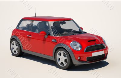 Car on a light background