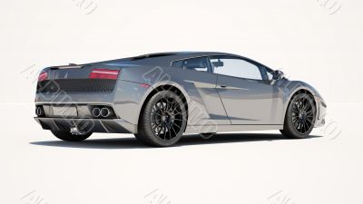 Supercar on a light background