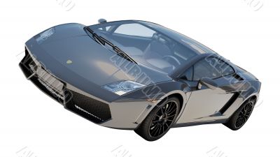 Supercar isolated on a light background