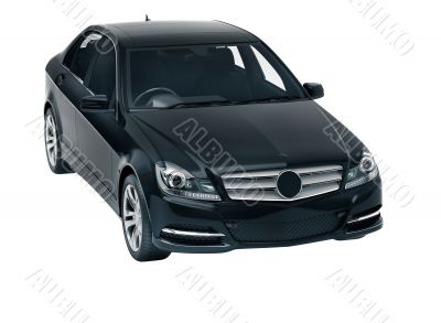 Luxury car in the studio