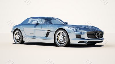 Supercar on a light background