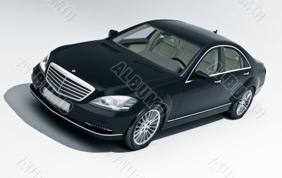 Car on a light background