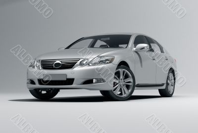 Car on a light background