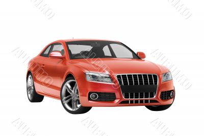 Luxury car in the studio