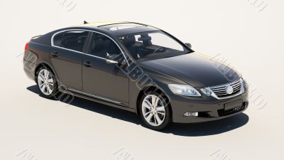 Car on a light background