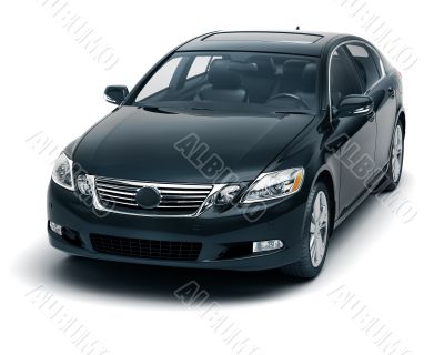 Luxury car in the studio