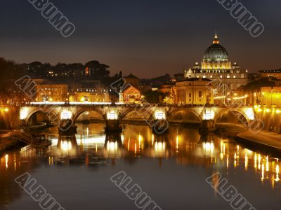 The River Tiber and Vatican